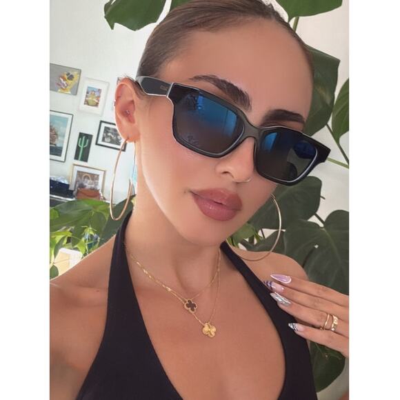 NEW Gucci GG1641SA Black Blue Mirror Sunglasses $520 - Picture 1 of 9